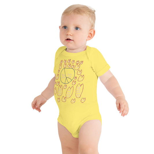 Baby & toddler onesie - "Peace and Love"