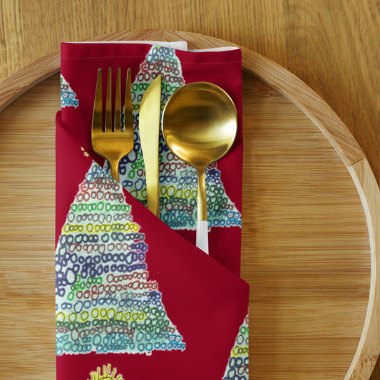 Cloth Napkin Set of 4 - "My Christmas Tree"