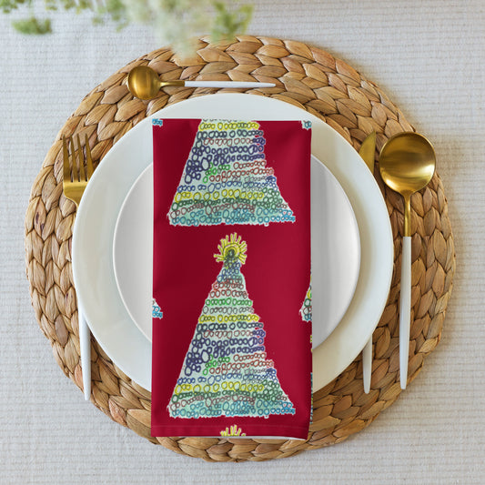 Cloth Napkin Set of 4 - "My Christmas Tree"