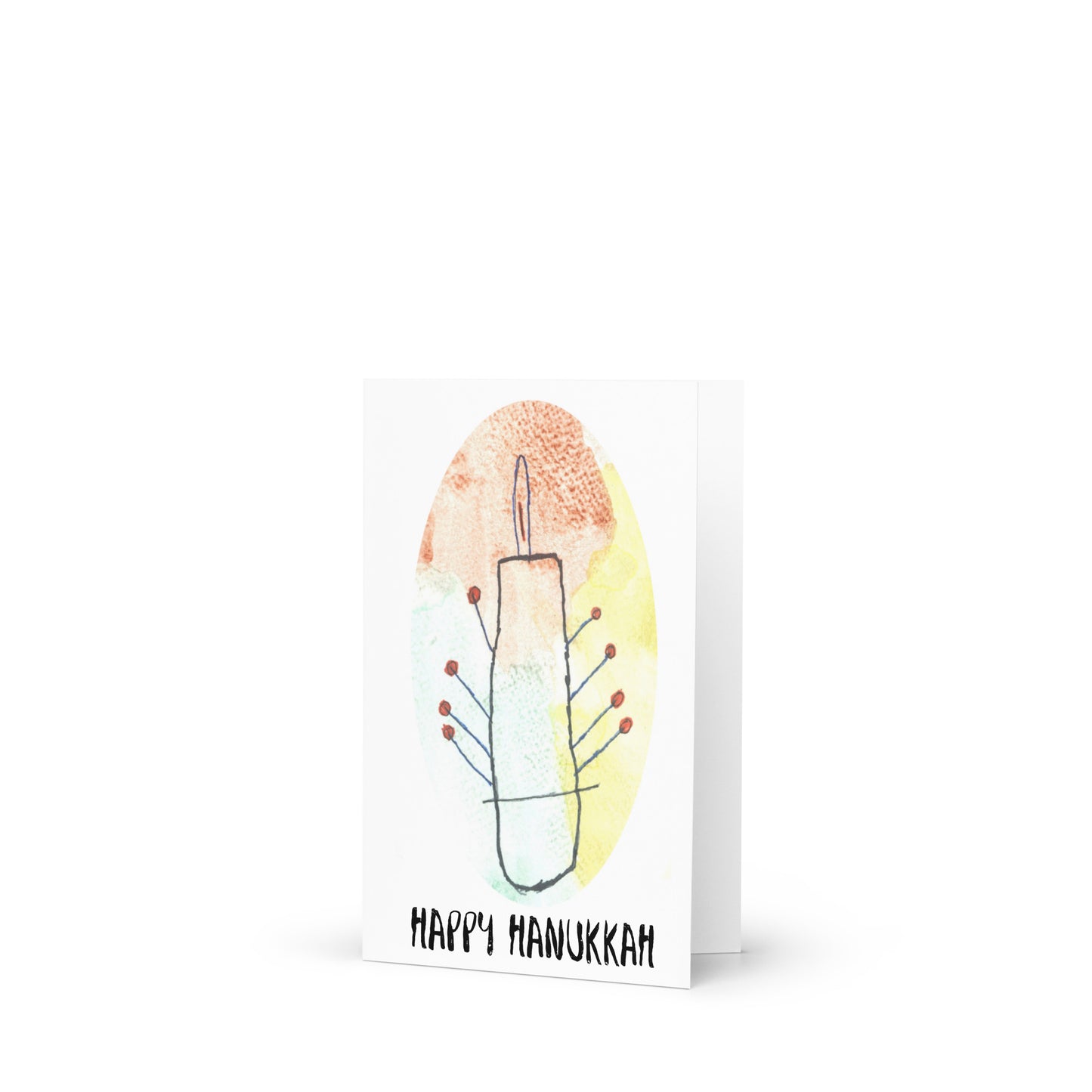 Greeting card - "Lighting the Menorah"