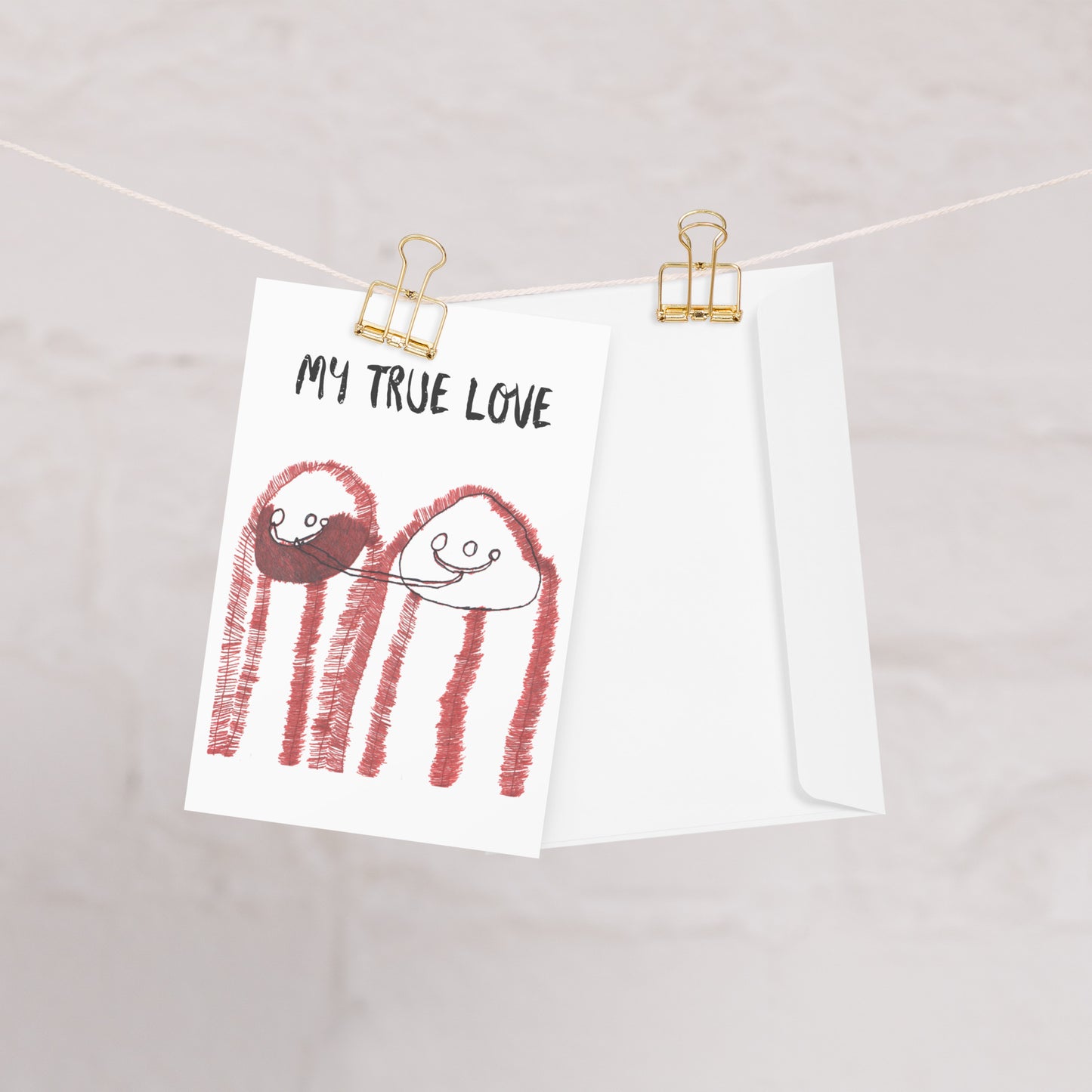 Greeting card - "My True Love"