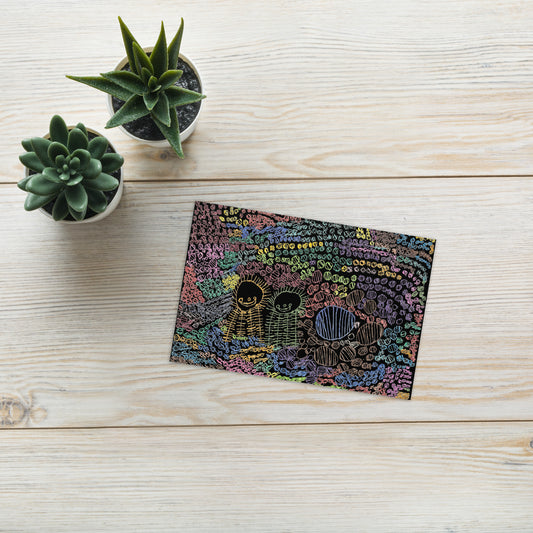 Greeting card - "Eating Sushi"