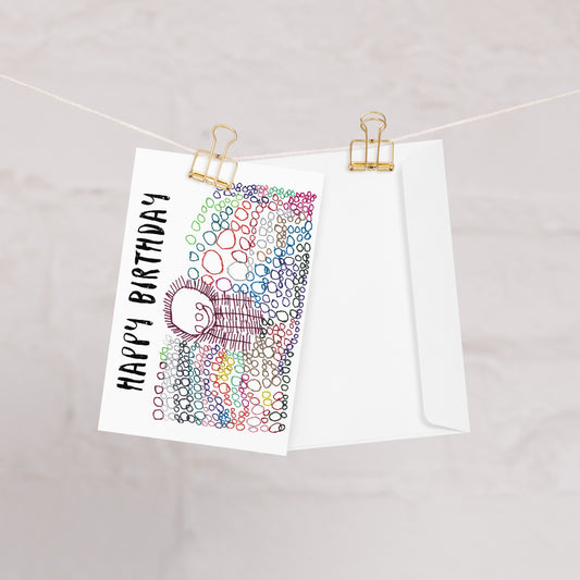 Greeting card - "Birthday Balloons"
