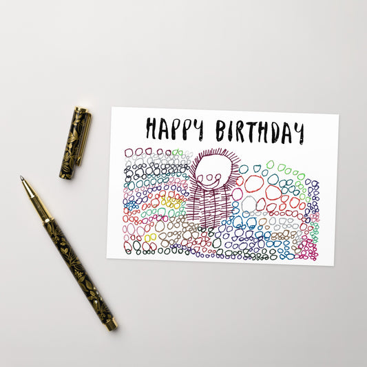Greeting card - "Birthday Balloons"