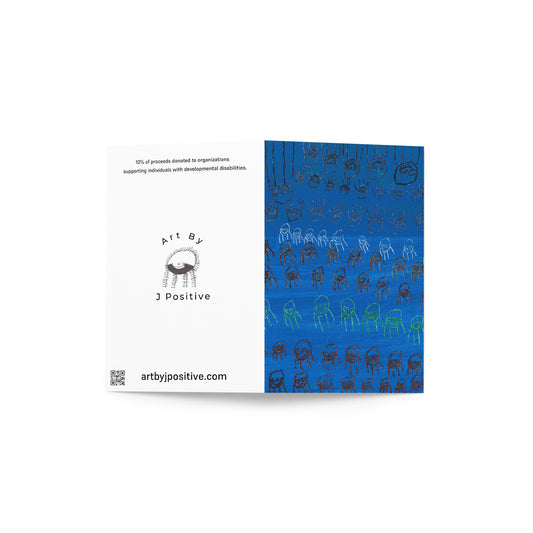 Greeting card - "Colourful People"