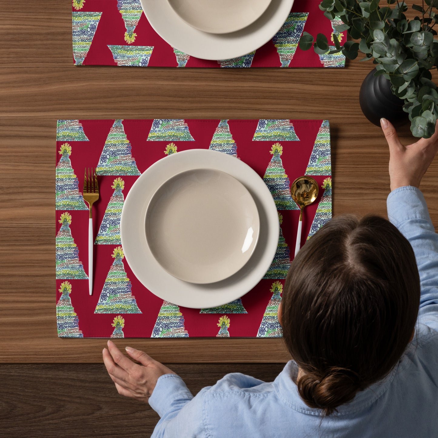 Placemat Set of 4 - "My Christmas Tree"