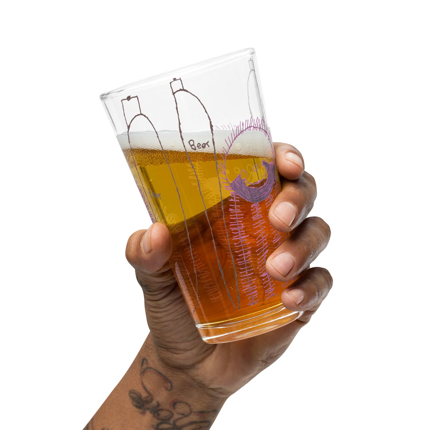 Pint Glass - "Drinking Beer With Dad"