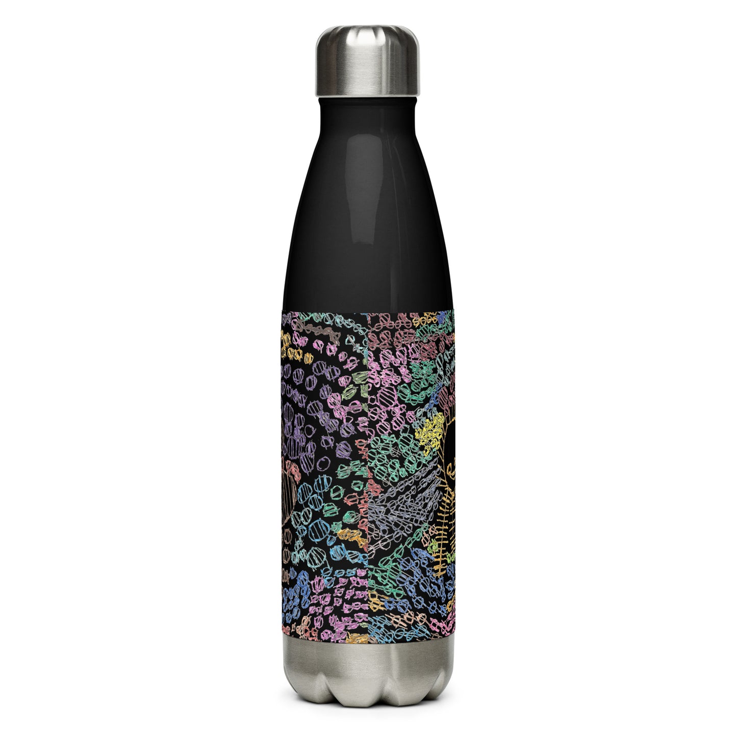 Stainless steel water bottle - "Eating Sushi"
