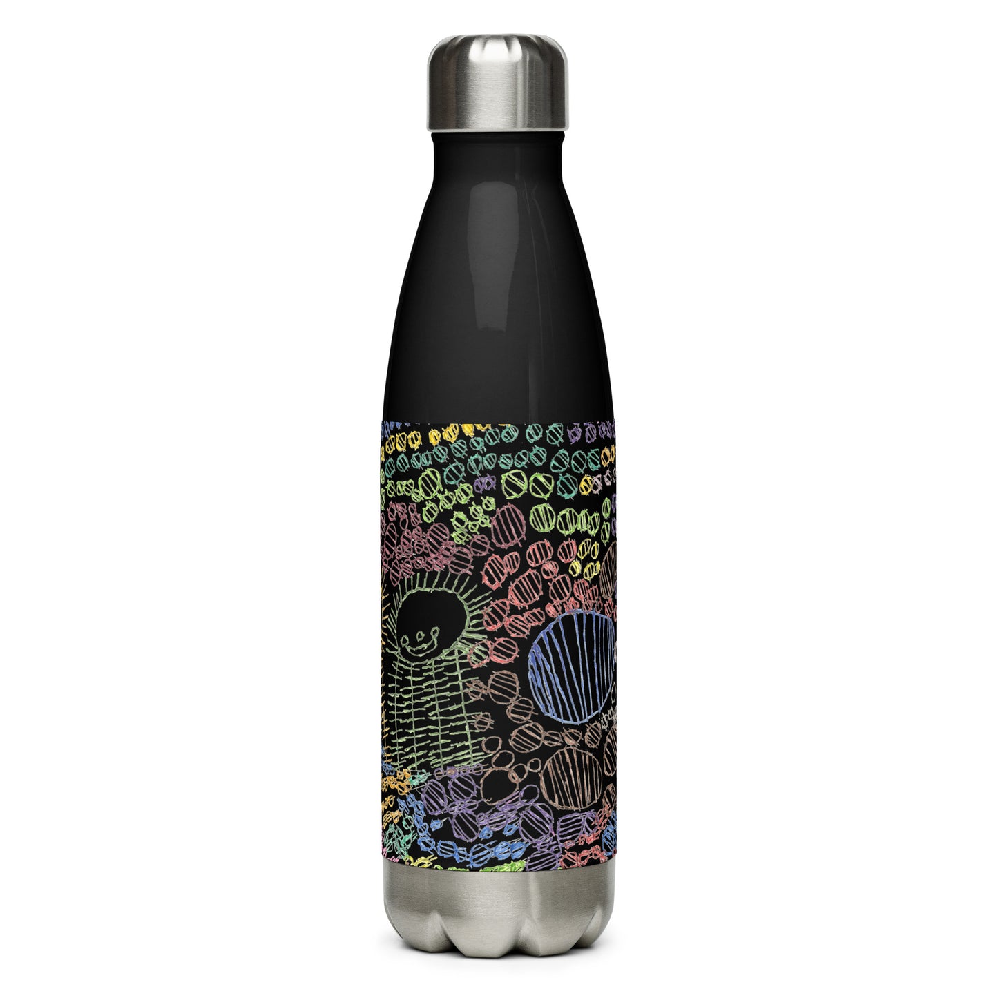 Stainless steel water bottle - "Eating Sushi"