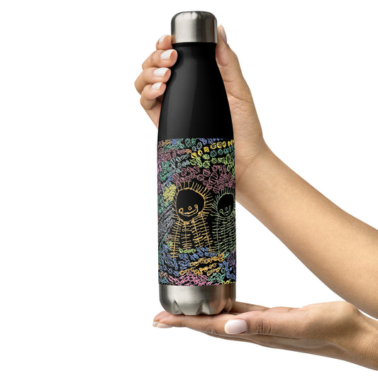 Stainless steel water bottle - "Eating Sushi"