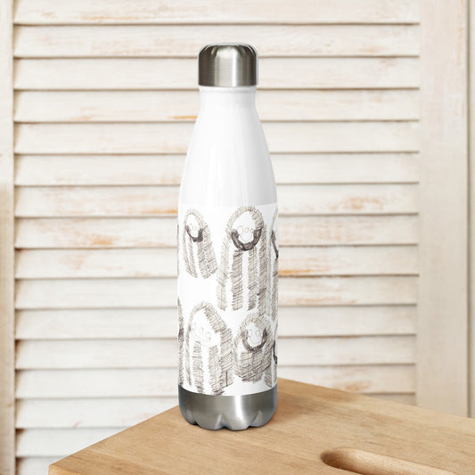 Stainless Steel Water Bottle - "Happy Family" dark image