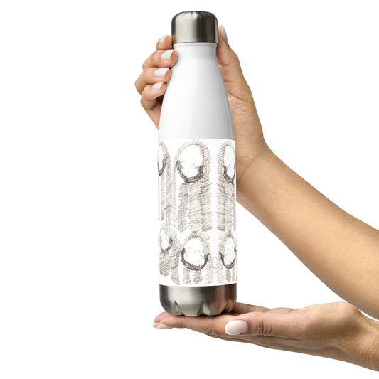 Stainless Steel Water Bottle - "Happy Family" dark image