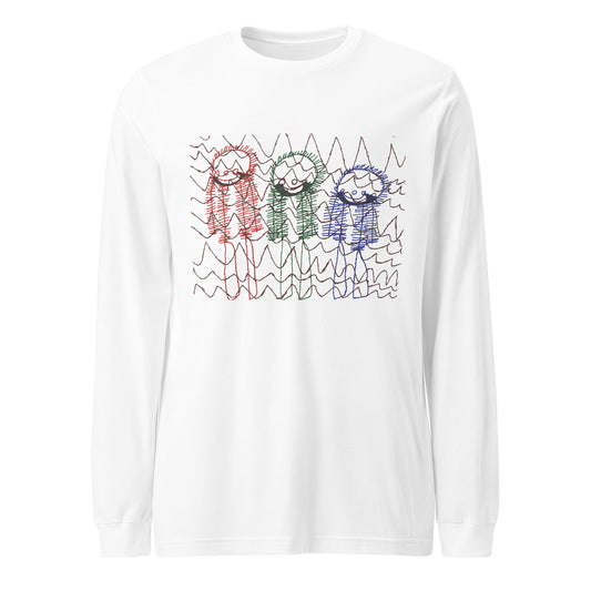 Women's Long Sleeve Tee - "Skiing Moguls at Tremblant"