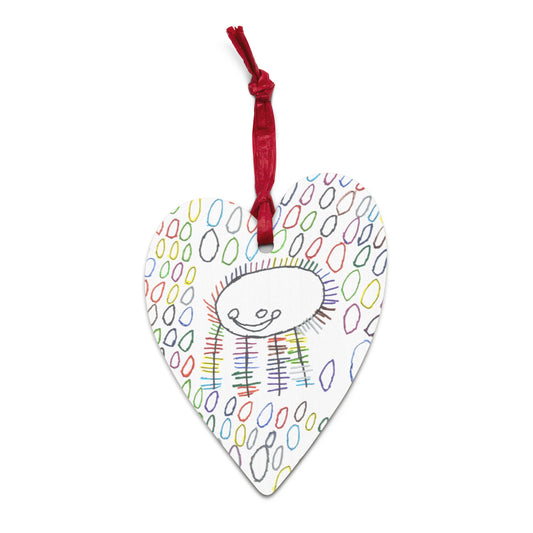 Wooden ornament & magnet - "Me and My Markers"