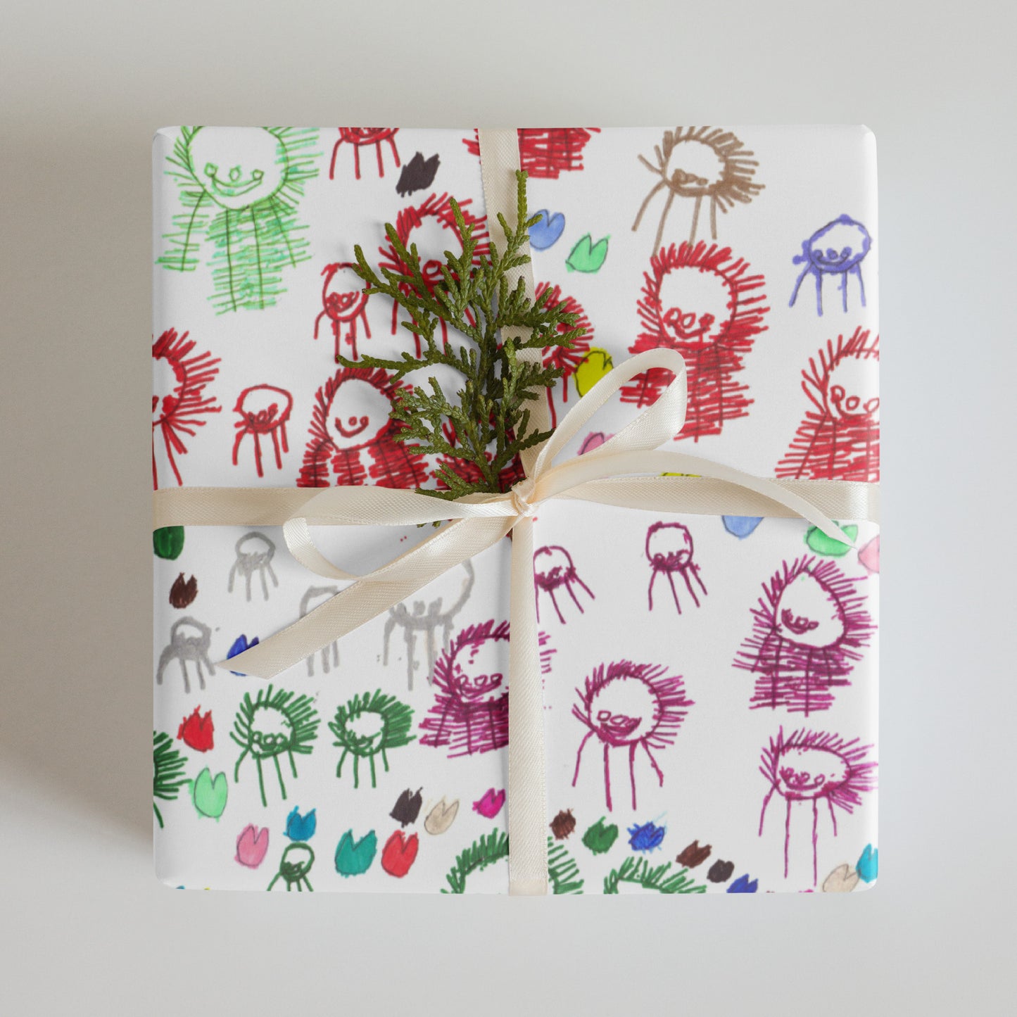 Wrapping paper sheets - "Loving Families"