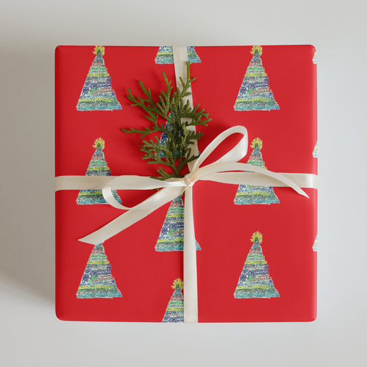 Wrapping paper sheets - "My Christmas Tree"