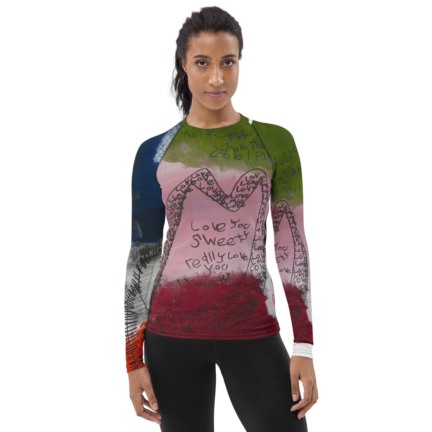 Women's Rash Guard - "Love and True Love"