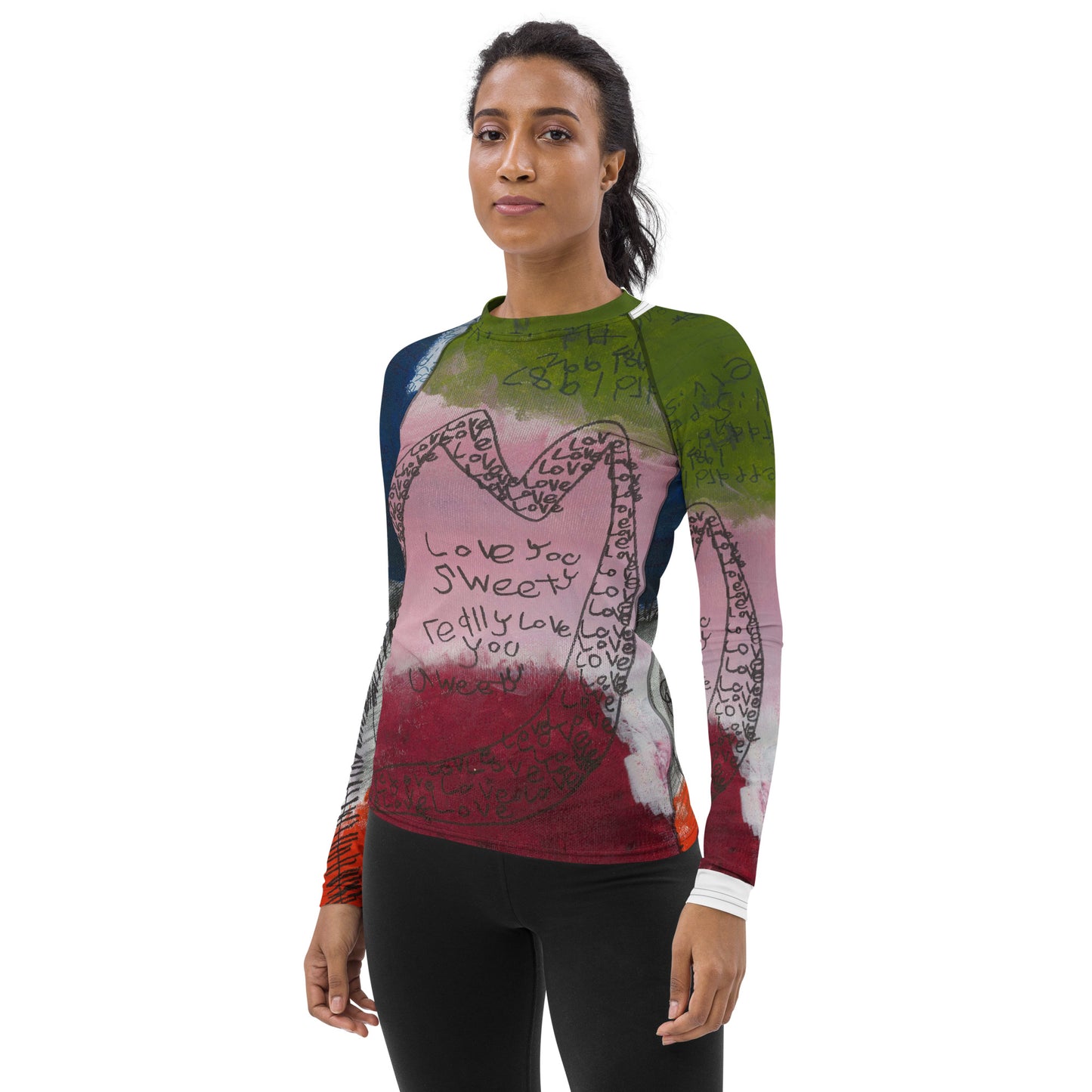 Women's Rash Guard - "Love and True Love"