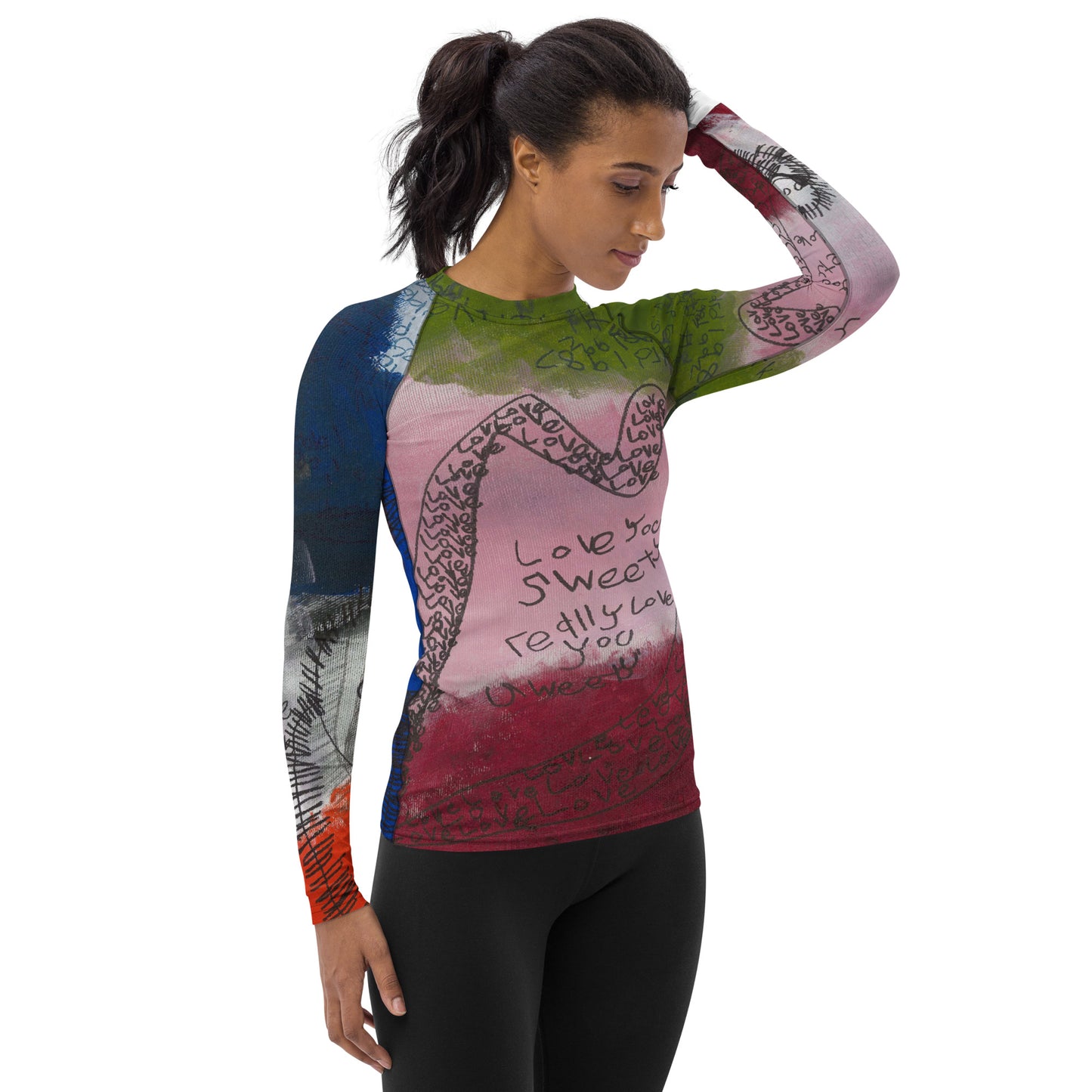 Women's Rash Guard - "Love and True Love"