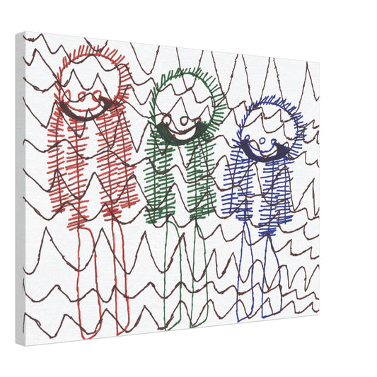 Canvas 18"x24" - "Skiing Moguls at Tremblant"