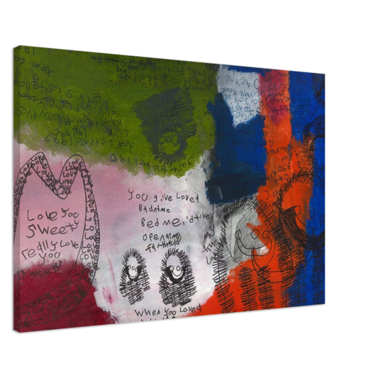 Canvas 24"x36" - "Love and True Love"