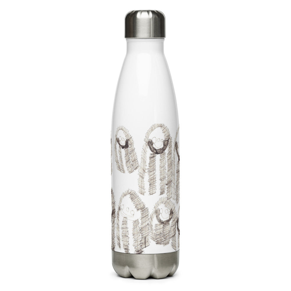Stainless Steel Water Bottle - "Happy Family" dark image