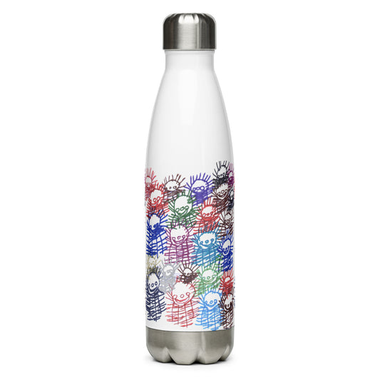Stainless Steel Water Bottle - "Pretty Flowers 60th Birthday Party"
