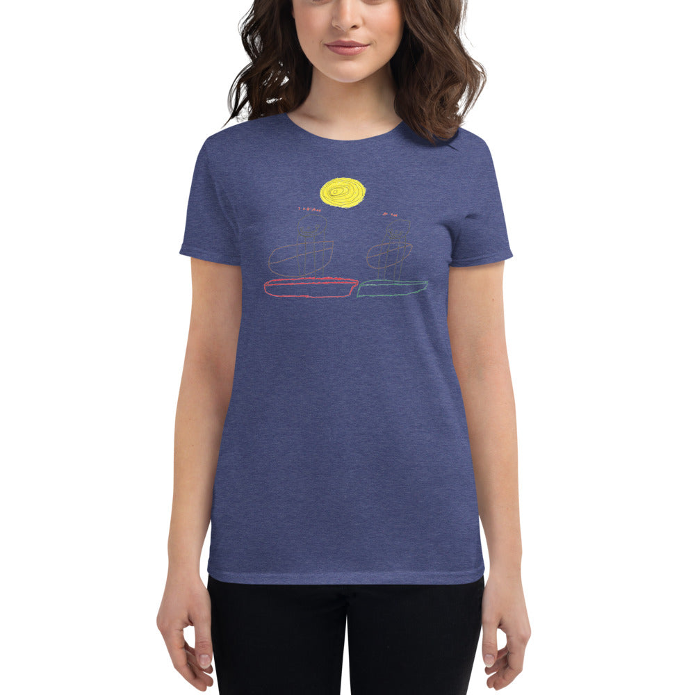 Women's tee - "Kayaking With Mom"